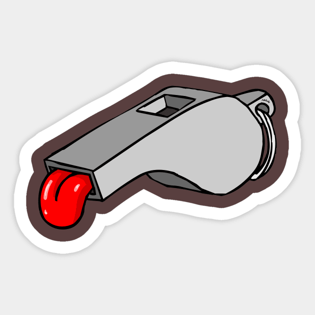 Whistle Sticker by Mikbulp